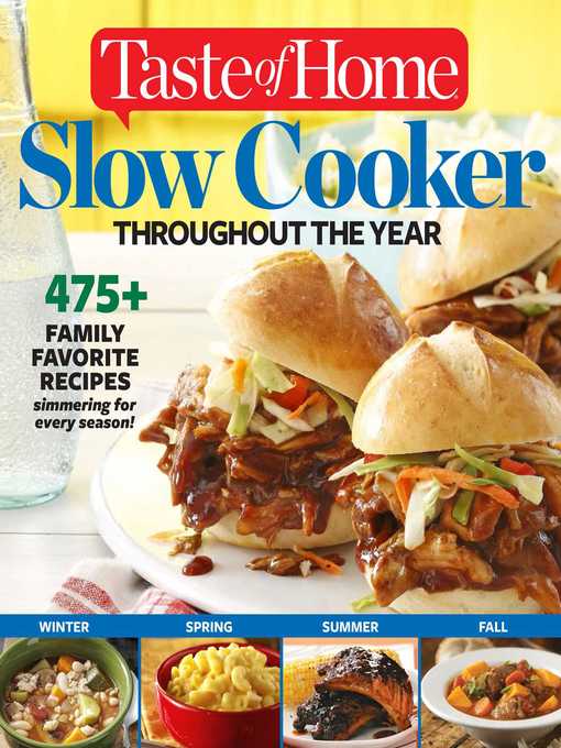 Title details for Taste of Home Slow Cooker Throughout the Year by Editors at Taste of Home - Wait list